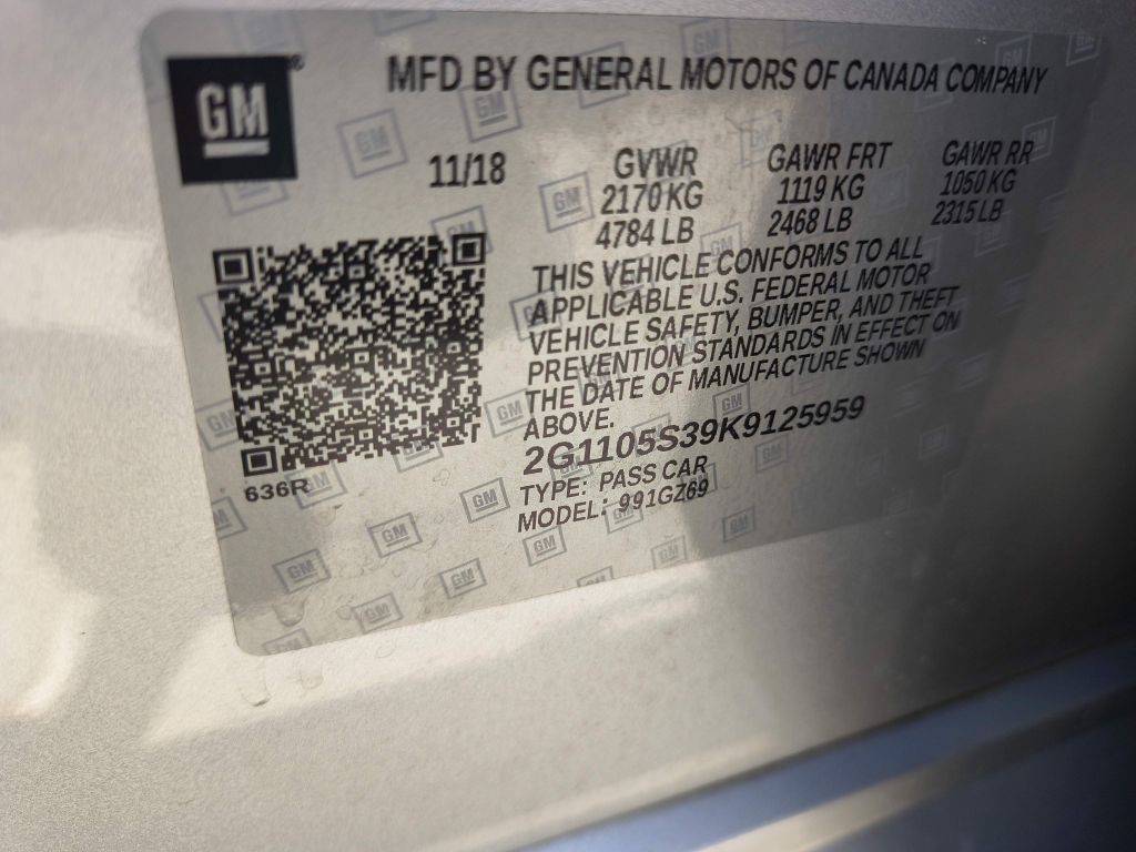 2019 Chevrolet Impala Image 29