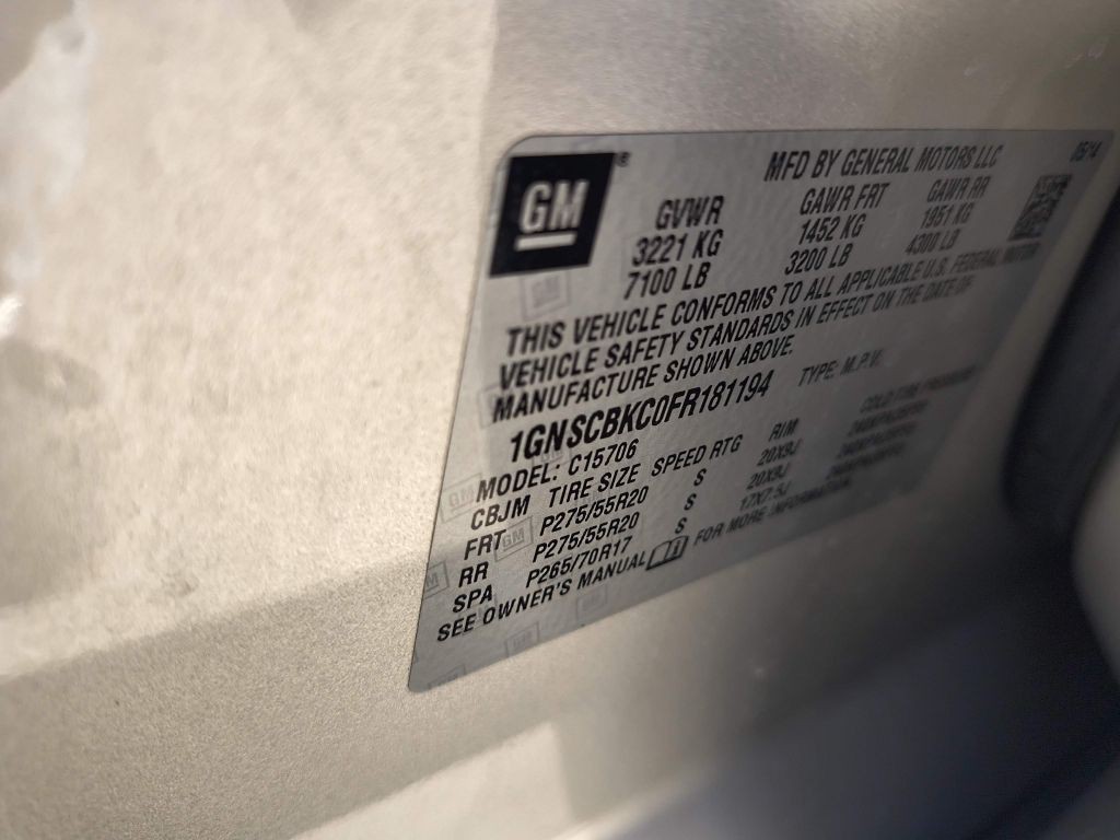 2015 Chevrolet Tahoe Image 36