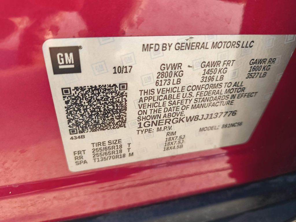 2018 Chevrolet Traverse Image 28