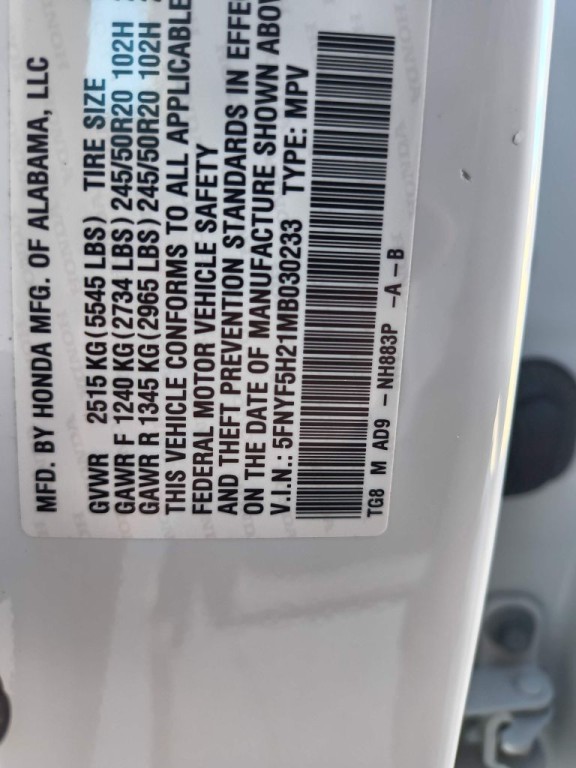 2021 Honda Pilot Image 34