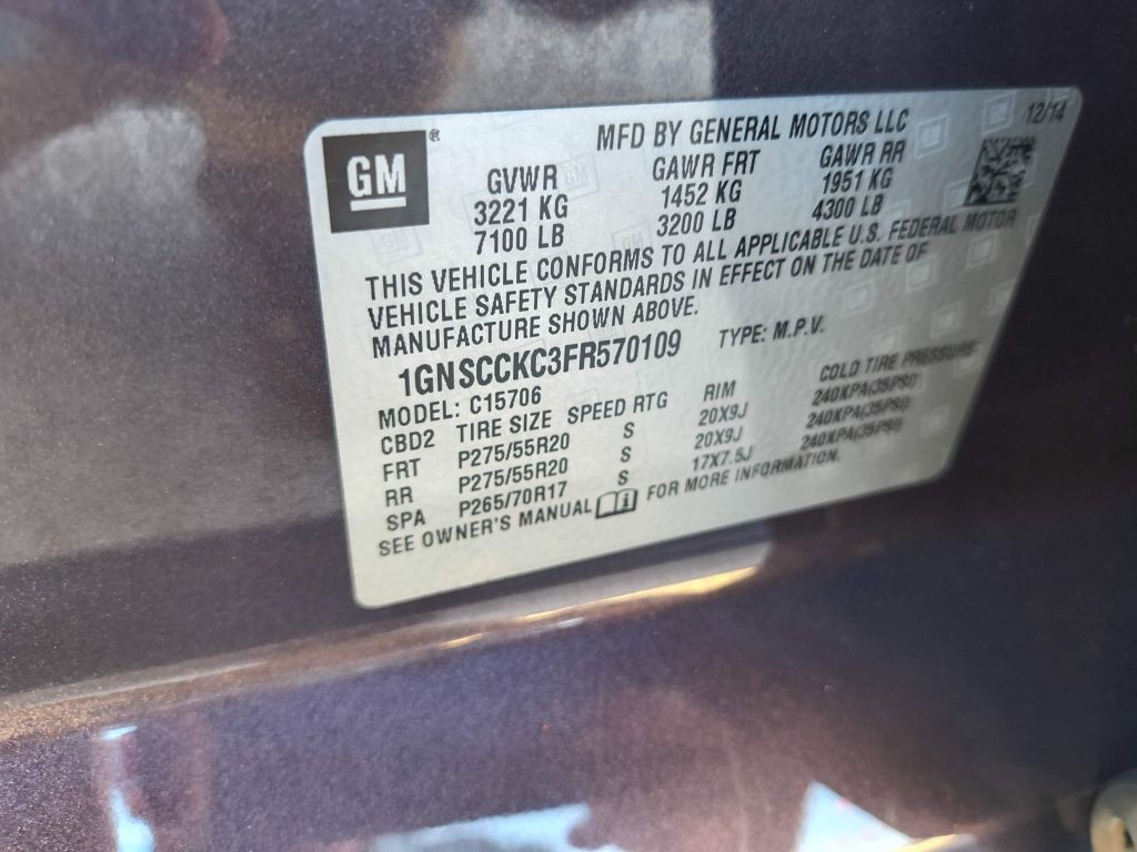 2015 Chevrolet Tahoe Image 31