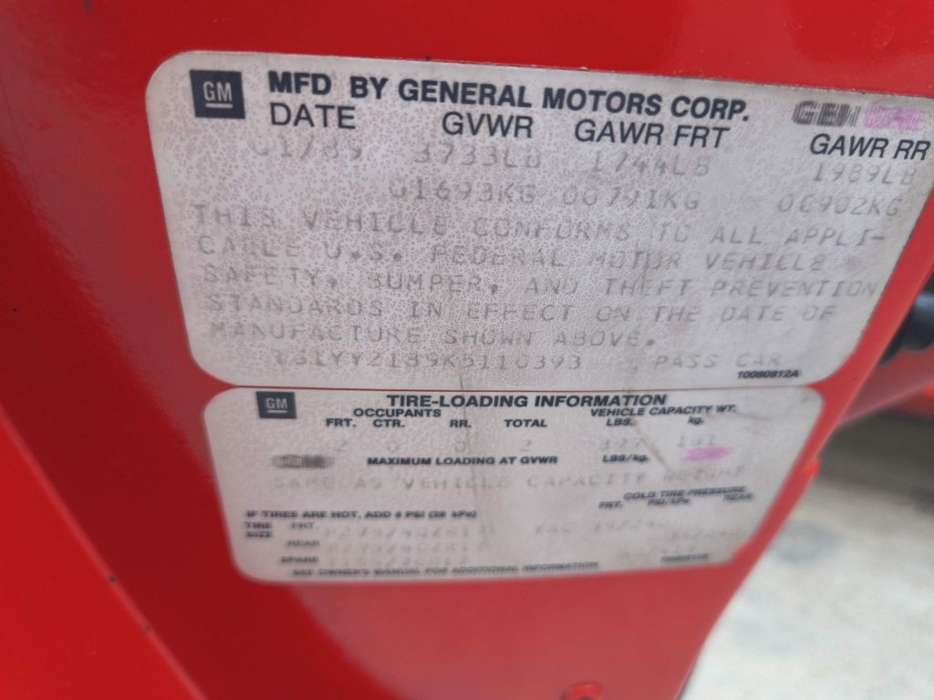 1989 Chevrolet Corvette Image 28