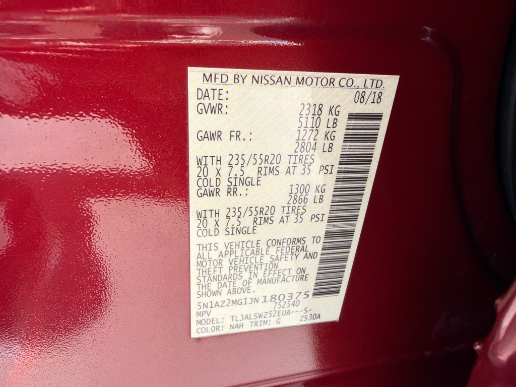 2018 Nissan Murano Image 10