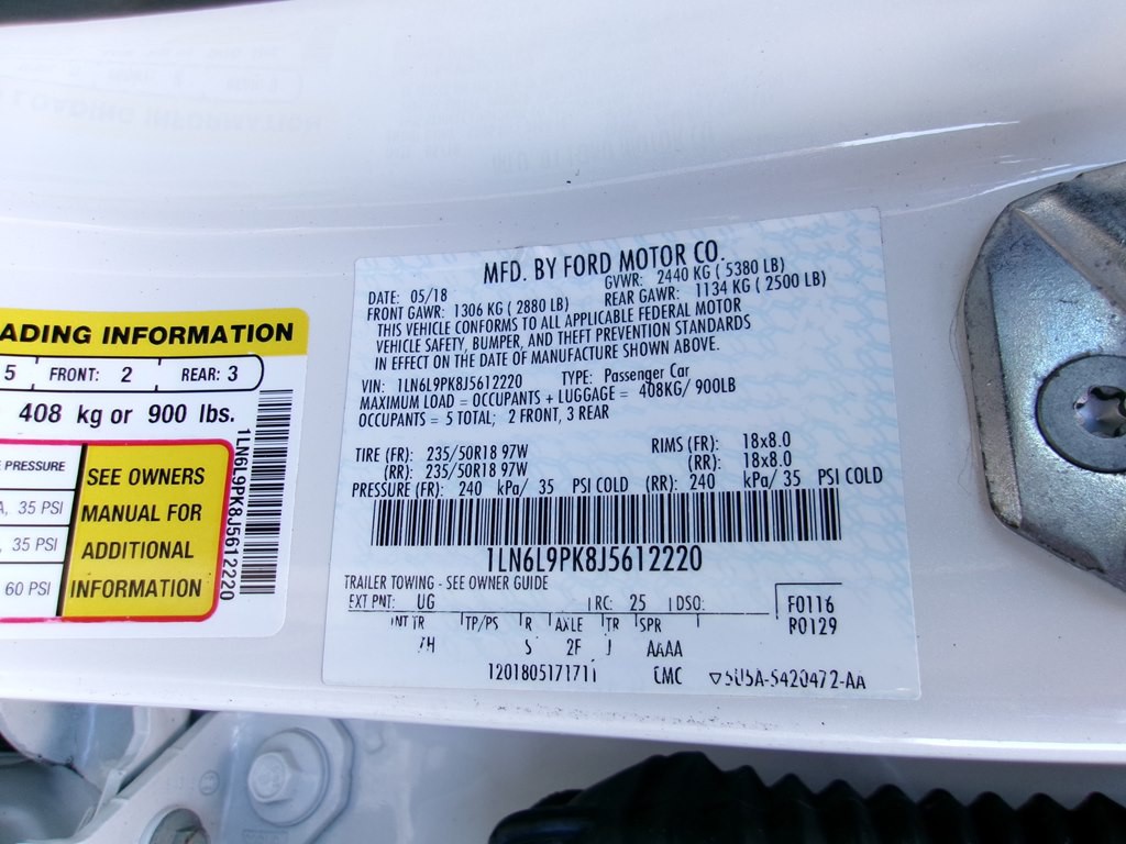 2018 Lincoln Continental Image 87