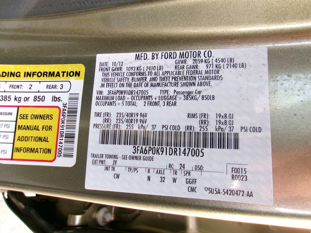 2013 Ford Fusion Image 91