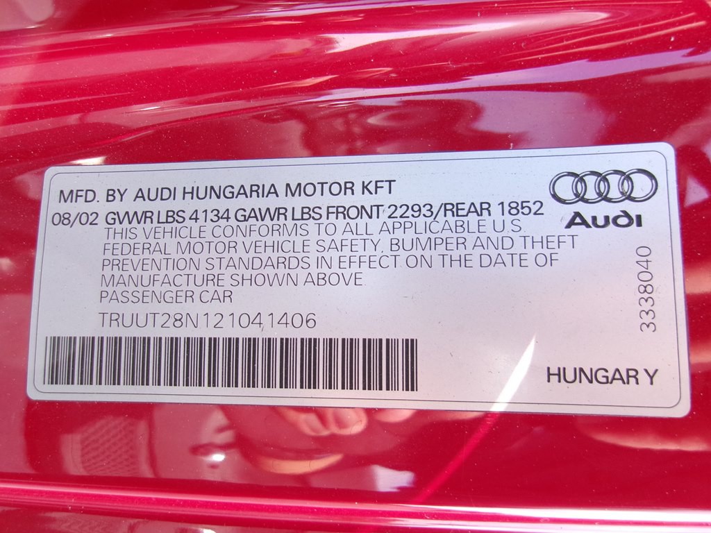 2002 Audi TT Image 95