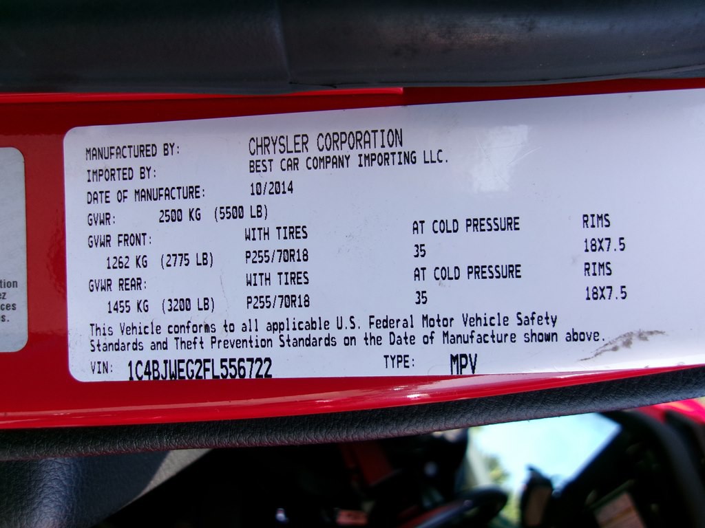 2015 Jeep Wrangler Unlimited Image 103