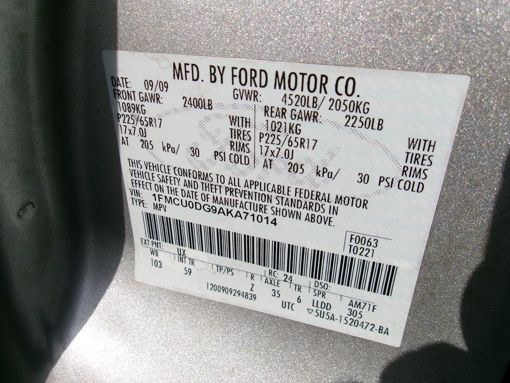 2010 Ford Escape Image 83