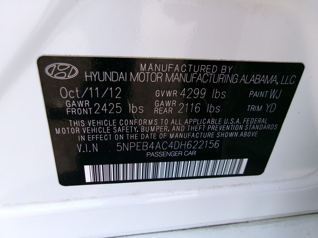 2013 Hyundai Sonata Image 80