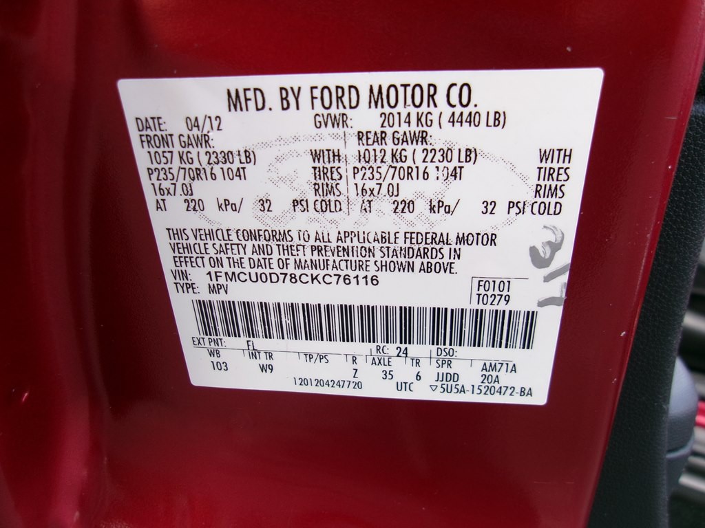2012 Ford Escape Image 81