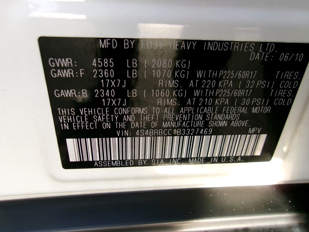 2011 Subaru Outback Image 90
