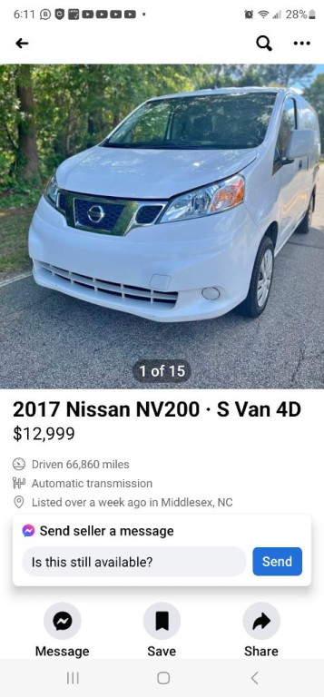 2017 Nissan NV200 Image 16