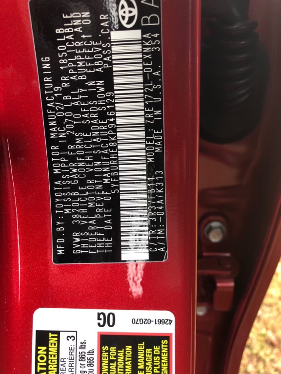 2019 Toyota Corolla Image 4