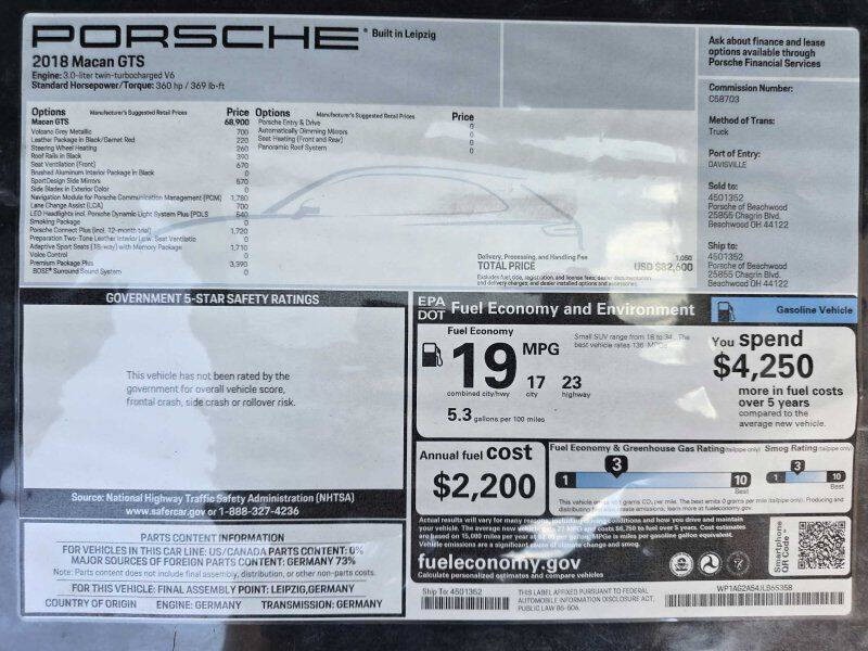 2018 Porsche Macan Image 18