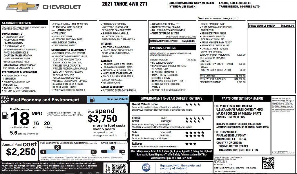2021 Chevrolet Tahoe Image 12