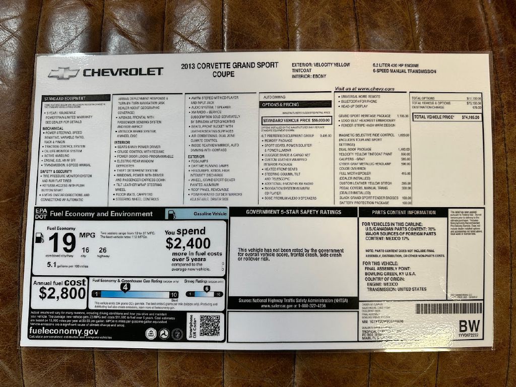 2013 Chevrolet Corvette Image 38