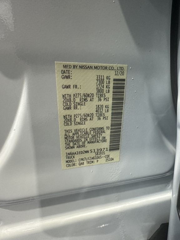 2021 Nissan Titan Image 13
