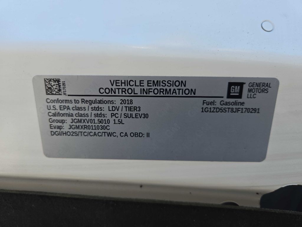 2018 Chevrolet Malibu Image 38