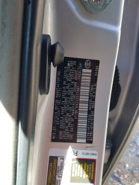 2012 Toyota Camry Image 10