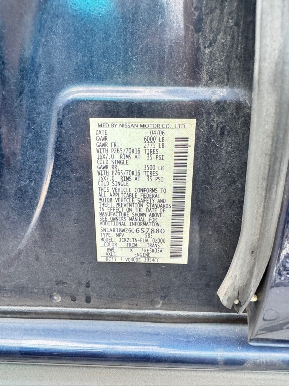 2006 Nissan Pathfinder Image 15