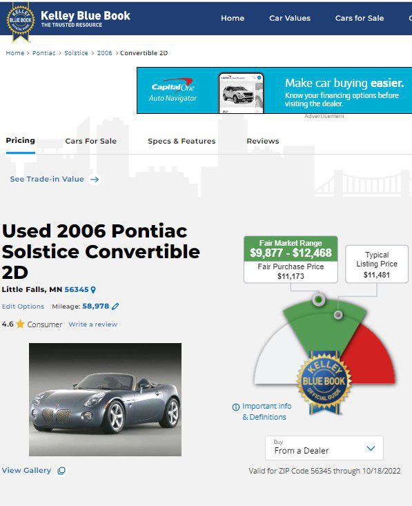 2006 Pontiac Solstice Image 9