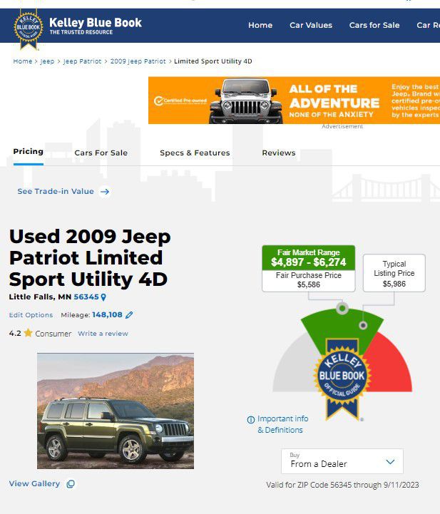 2009 Jeep Patriot Image 5