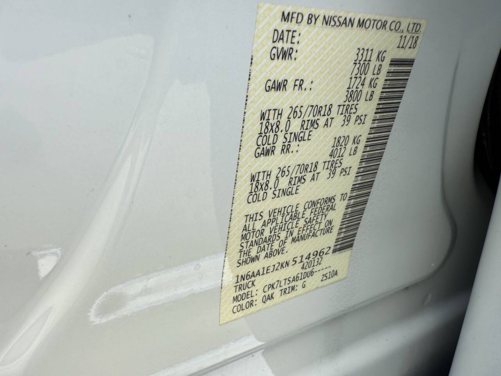 2019 Nissan Titan Image 16