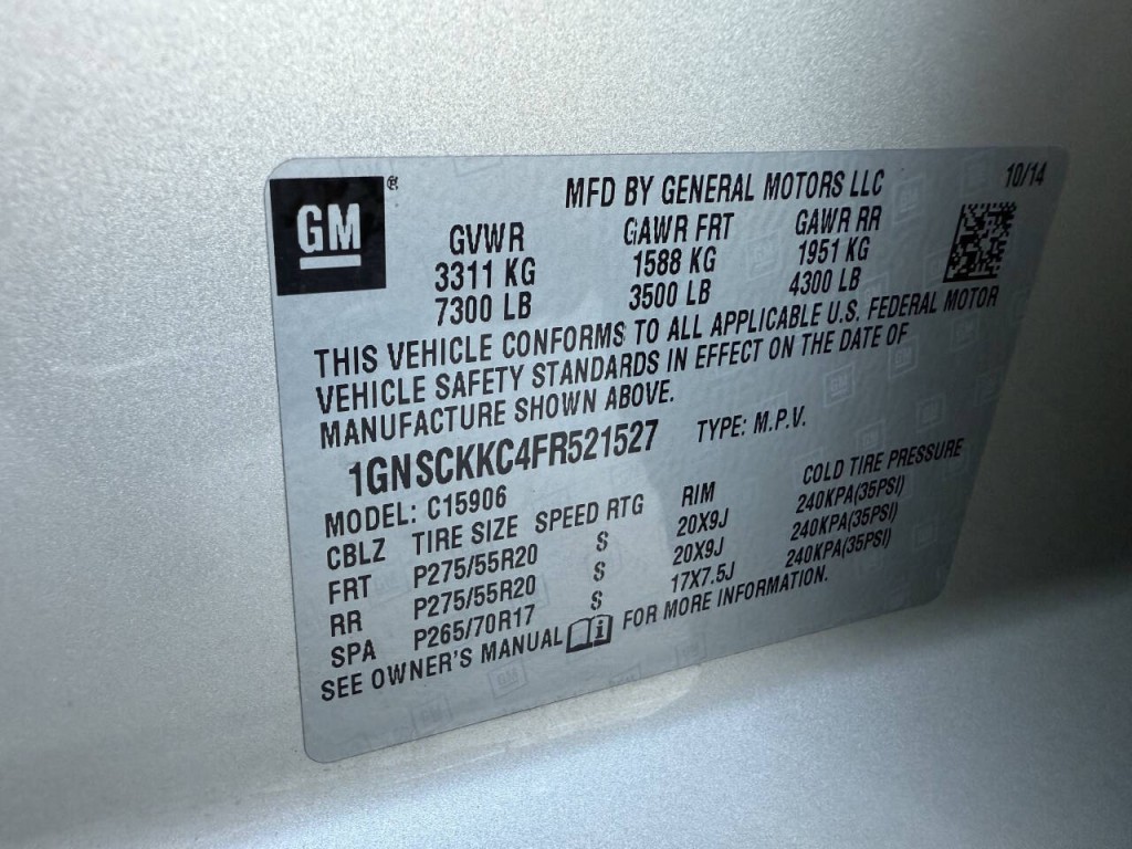 2015 Chevrolet Suburban Image 16