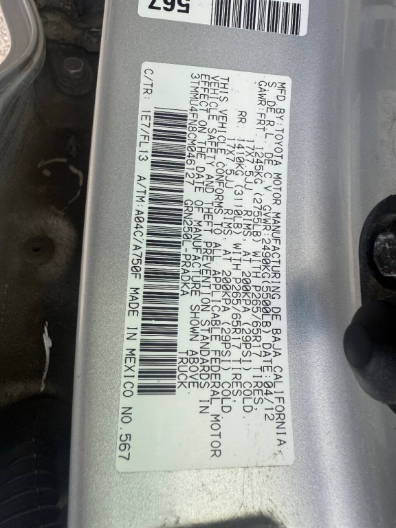2012 Toyota Tacoma Image 21