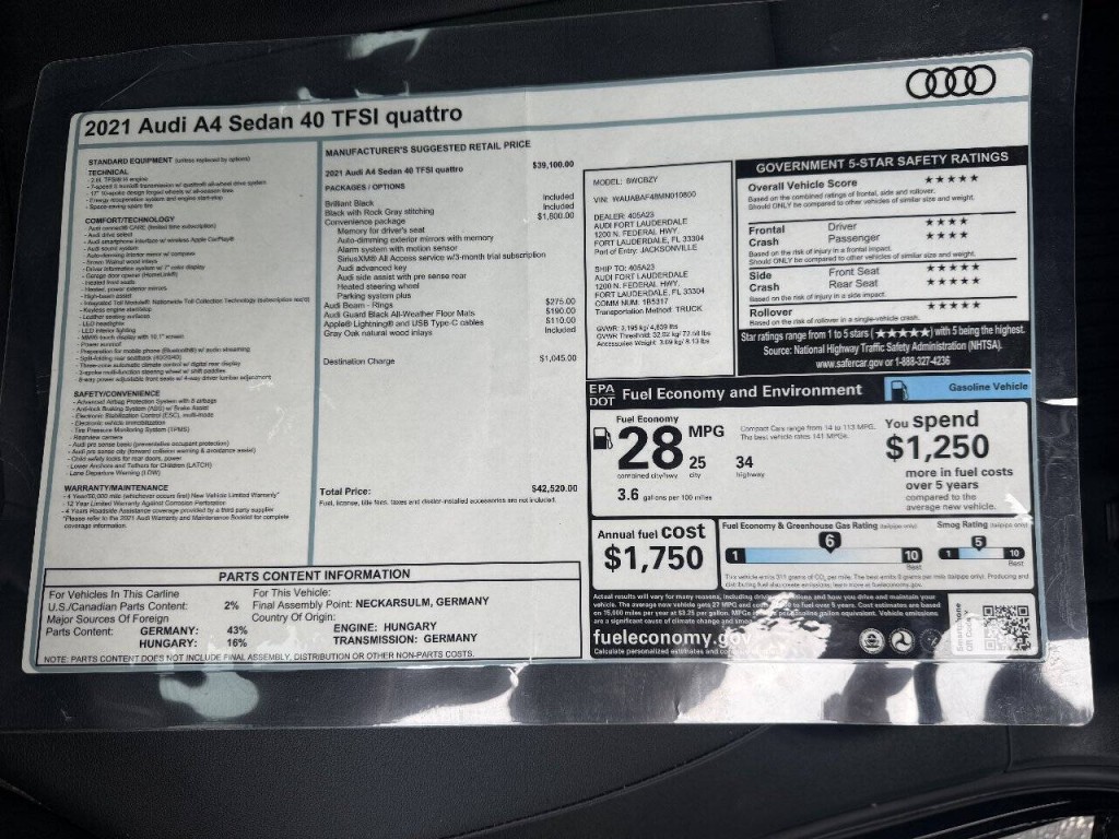 2021 Audi A4 Image 19