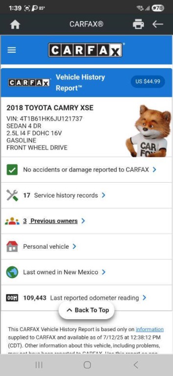 2018 Toyota Camry Image 26