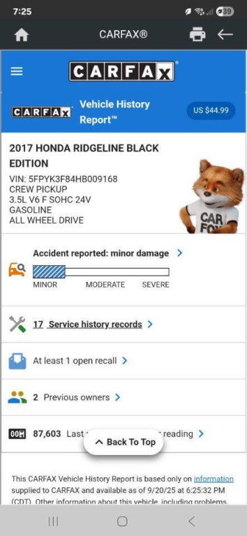 2017 Honda Ridgeline Image 26