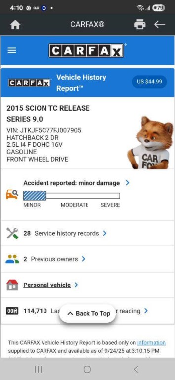 2015 Scion tC Image 29