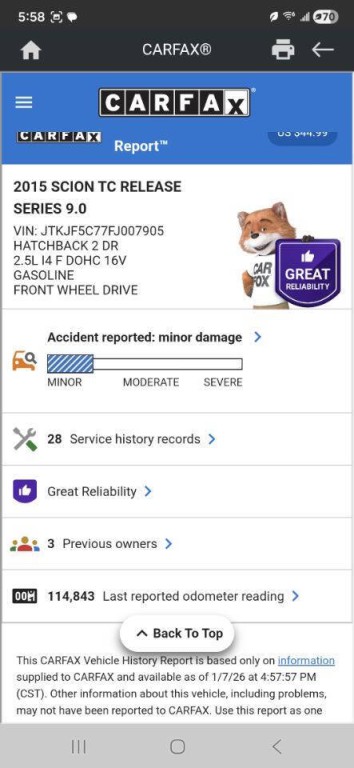 2015 Scion tC Image 31