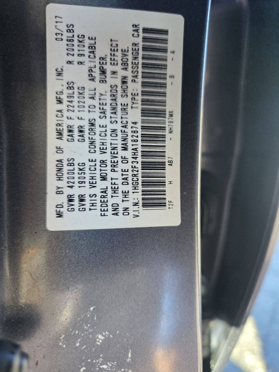 2017 Honda Accord Image 19