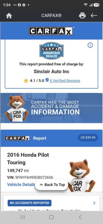 2016 Honda Pilot Image 32