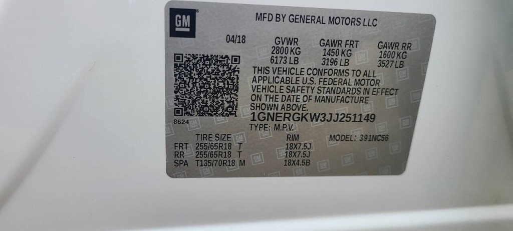 2018 Chevrolet Traverse Image 6