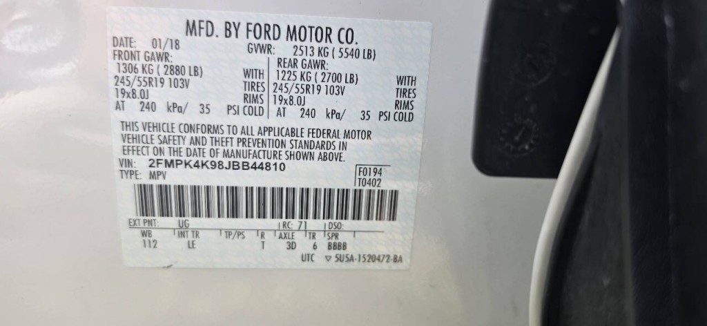 2018 Ford Edge Image 8