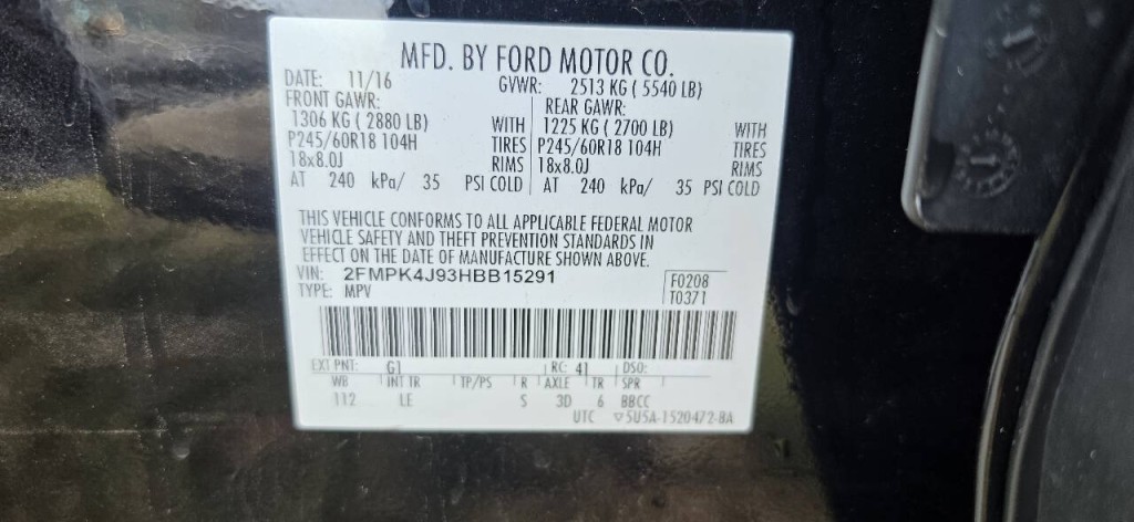 2017 Ford Edge Image 11
