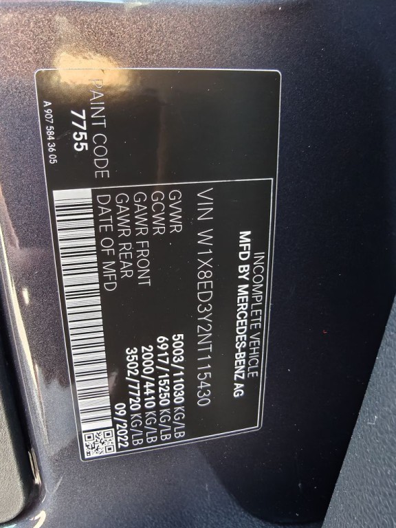 2022 Mercedes-Benz Sprinter Image 64