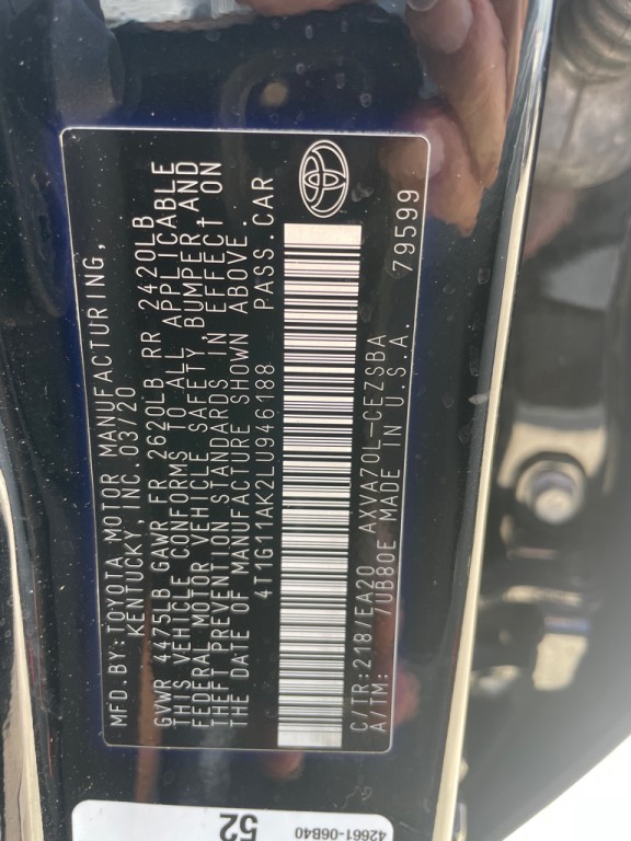 2020 Toyota Camry Image 22