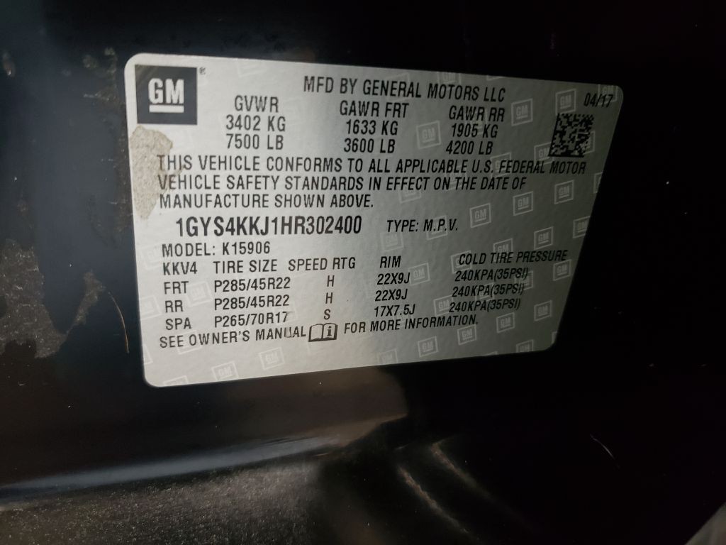 2017 Cadillac Escalade Image 53