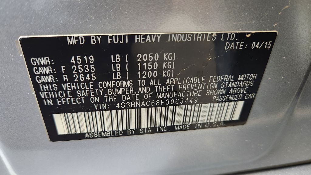 2015 Subaru Legacy Image 19