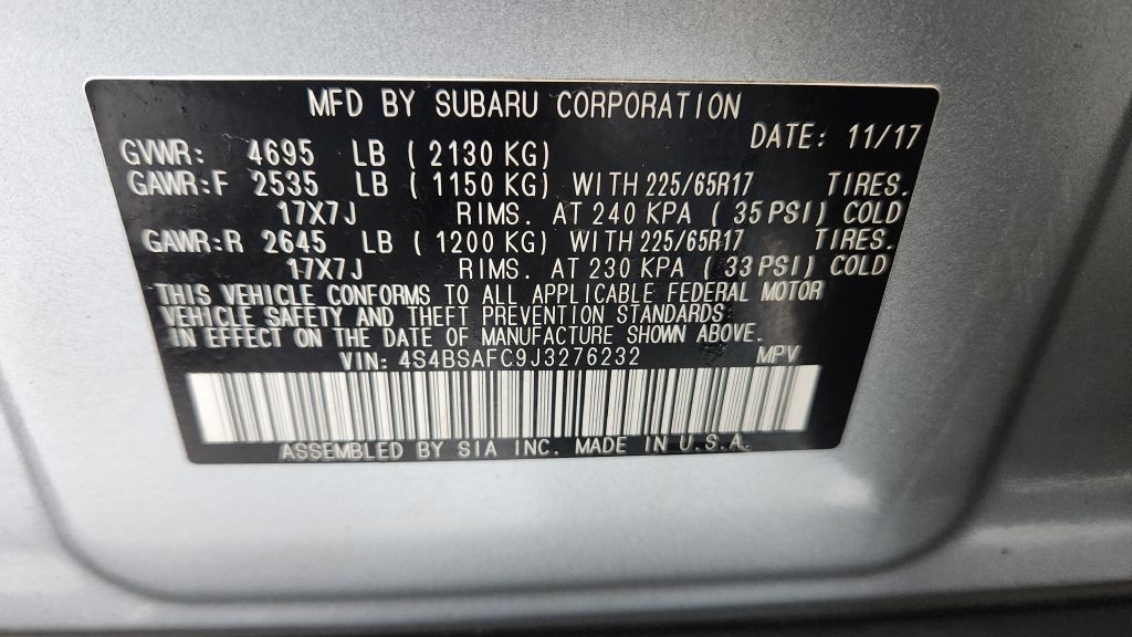 2018 Subaru Outback Image 26