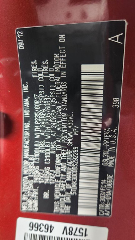 2013 Toyota Sienna Image 22