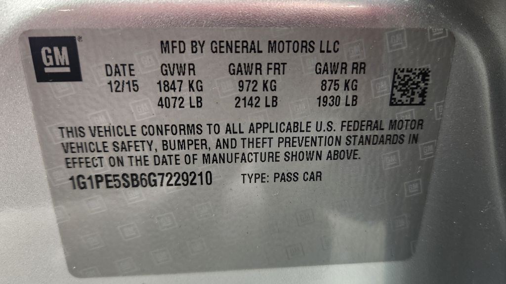 2016 Chevrolet Cruze Image 20