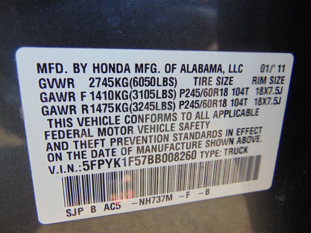 2011 Honda Ridgeline Image 14