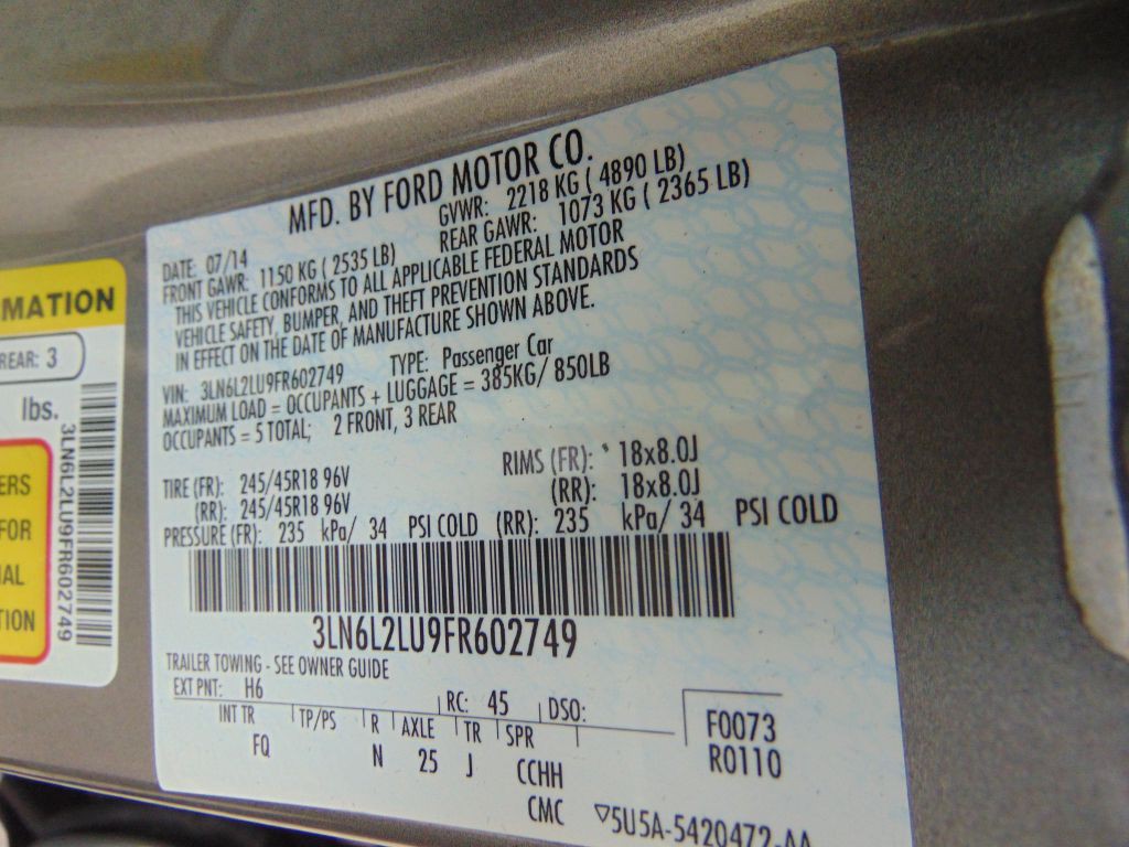 2015 Lincoln MKZ Image 31