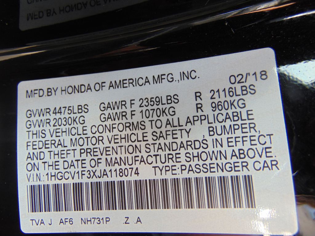 2018 Honda Accord Image 30