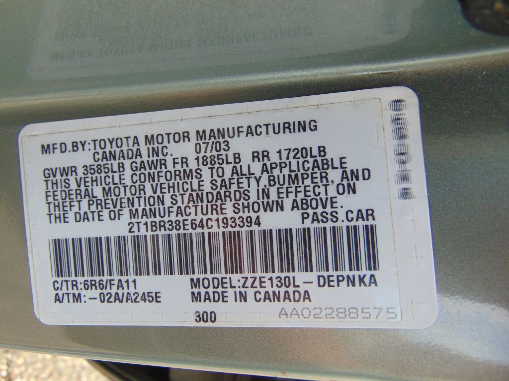 2004 Toyota Corolla Image 30